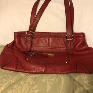 Red leather used a few times like new